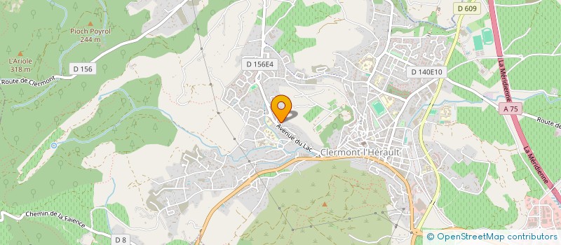 localisation de l'entreprise ASSOCIATION LANGUES SANS FRONTIERES  CLERMONT-L'HERAULT