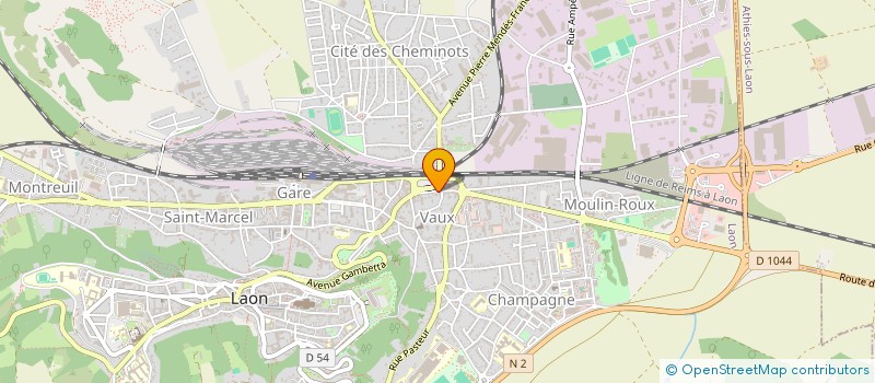 localisation de l'entreprise ASSOCIATION LAONNOISE DE SOINS à LAON
