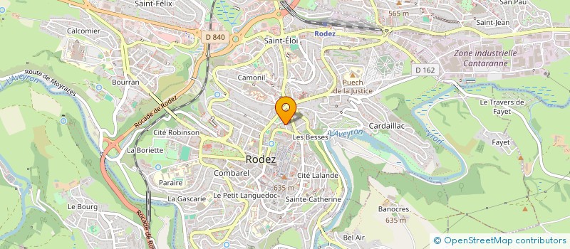 localisation de l'entreprise ASSOCIATION LAPARO  RODEZ