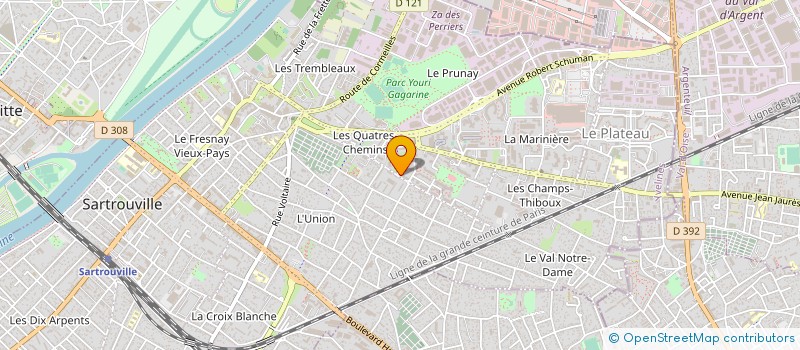 localisation de l'entreprise ASSOCIATION LARELA à SARTROUVILLE