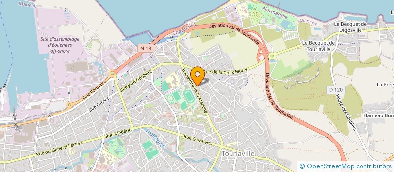 localisation de l'entreprise ASSOCIATION LARGO  CHERBOURG-EN-COTENTIN