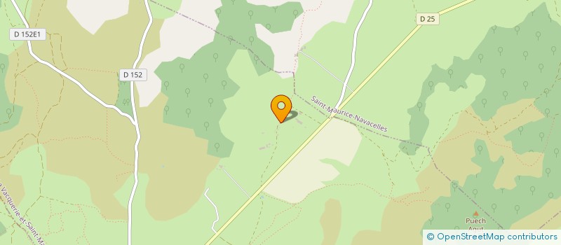 localisation de l'entreprise ASSOCIATION LARZAC EN BATI-MENT  LA VACQUERIE ET ST MARTIN DE C