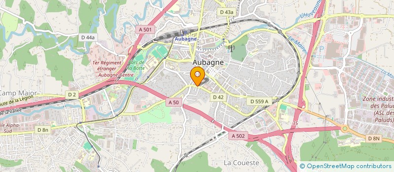 localisation de l'entreprise ASSOCIATION LASER à AUBAGNE