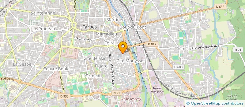 localisation de l'entreprise ASSOCIATION LATINMBA  TARBES