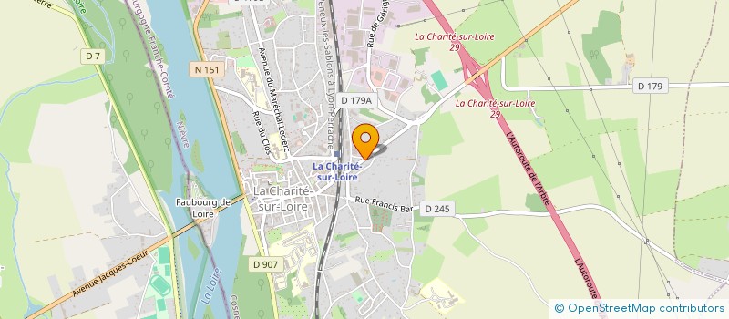 localisation de l'entreprise ASSOCIATION LATUVU à LA CHARITE-SUR-LOIRE