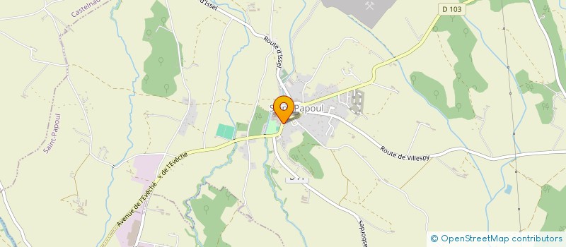 localisation de l'entreprise ASSOCIATION LAURAGAISE POUR L'EDUCATION DE LA JEUNESSE à SAINT-PAPOUL