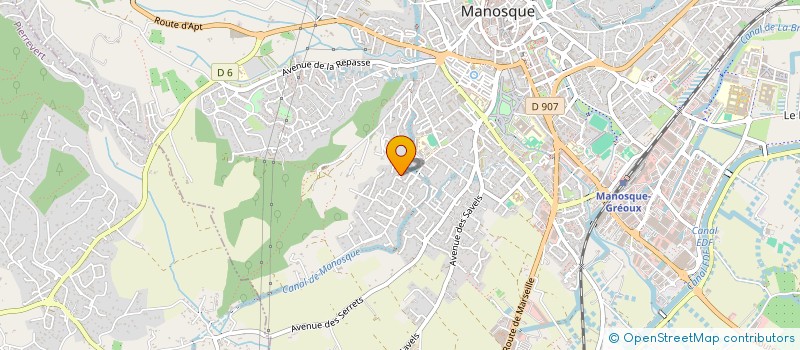 localisation de l'entreprise ASSOCIATION LAURELEC à MANOSQUE