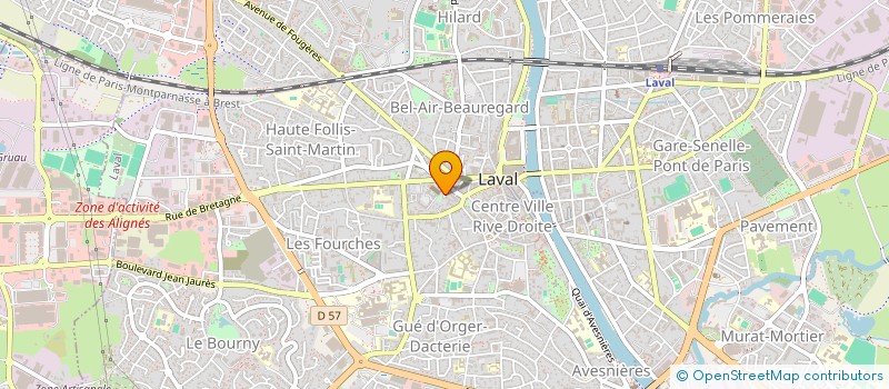 localisation de l'entreprise ASSOCIATION LAVALLOISE DE PLEIN AIR à LAVAL