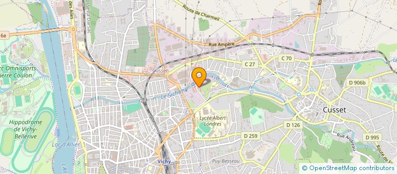 localisation de l'entreprise ASSOCIATION LAVENUE.COM à CUSSET