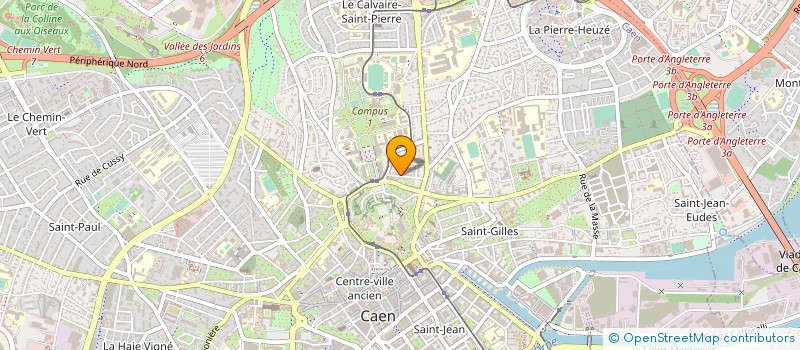 localisation de l'entreprise ASSOCIATION LE 360 à CAEN