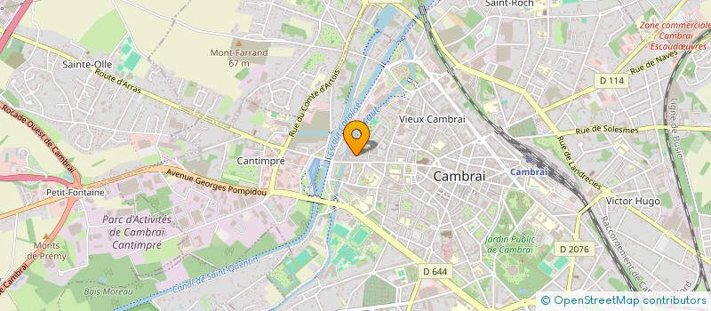 localisation de l'entreprise ASSOCIATION LE BALLET CAMBRESIEN  CAMBRAI
