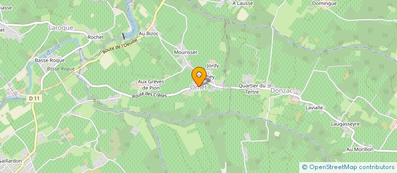 localisation de l'entreprise ASSOCIATION LE BAROMET  OMET