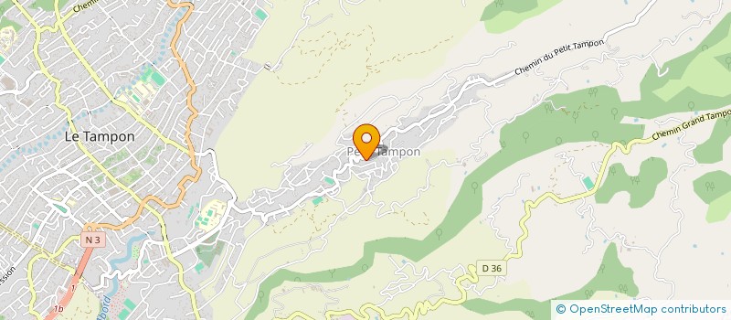 localisation de l'entreprise ASSOCIATION LE BEL AGE  LE TAMPON