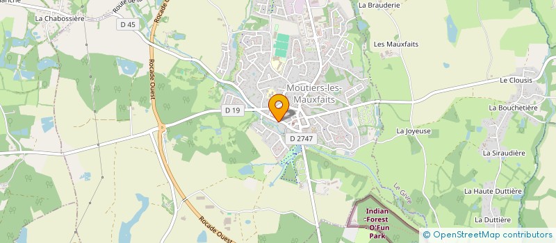 localisation de l'entreprise ASSOCIATION LE BOIS LAMBERT  MOUTIERS-LES-MAUXFAITS