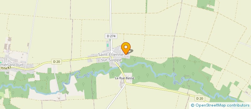 localisation de l'entreprise ASSOCIATION LE BONHEUR HUMANITAIRE  SAINT-ETIENNE-SUR-SUIPPE