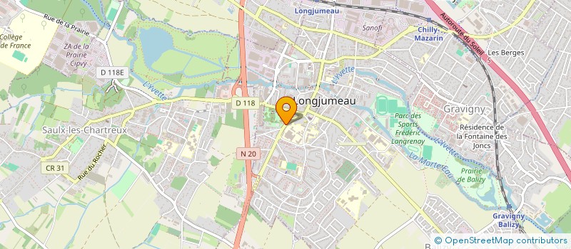 localisation de l'entreprise ASSOCIATION LE CANAL LOCAL à LONGJUMEAU