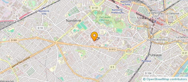 localisation de l'entreprise ASSOCIATION LE CAPITOLE EQUIPEMENTS à NANTERRE