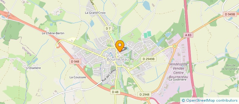 localisation de l'entreprise ASSOCIATION LE CARTON QUI CHANTE  BOURNEZEAU