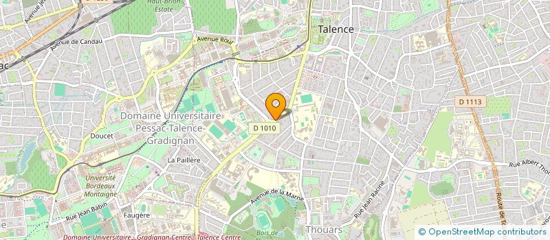 localisation de l'entreprise ASSOCIATION LE CHAINON MANQUANT  TALENCE