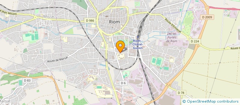 localisation de l'entreprise ASSOCIATION LE CHAMP DES NOTES  RIOM