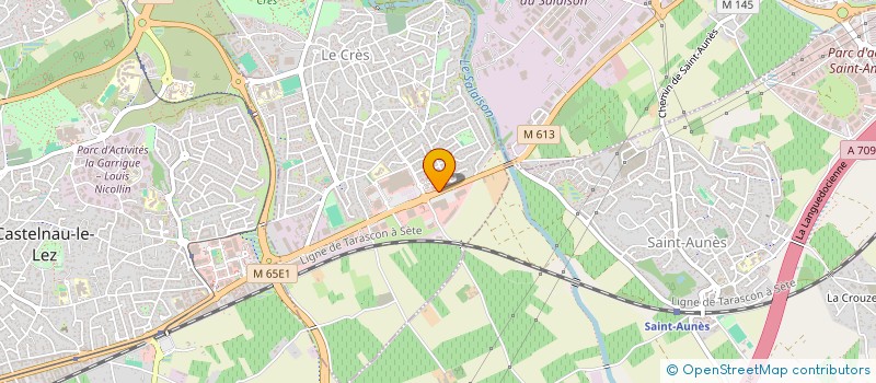 localisation de l'entreprise ASSOCIATION LE CHAMP MARIE  LE CRES