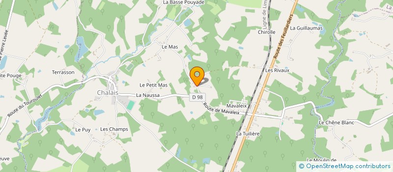 localisation de l'entreprise ASSOCIATION LE CHAMPS DES ARTS (CDA)  CHALAIS