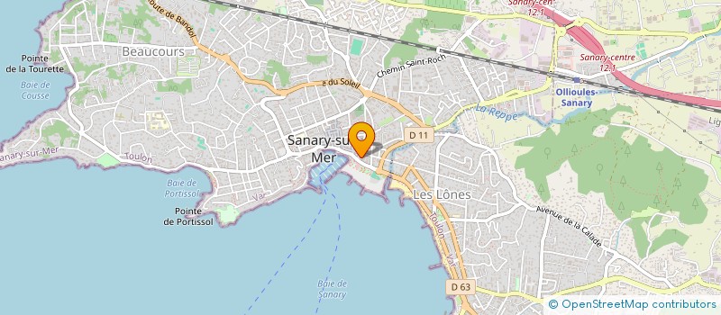 localisation de l'entreprise ASSOCIATION LE CHANT DES ETOILES à SANARY-SUR-MER