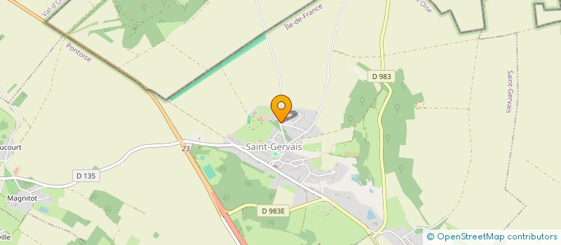 localisation de l'entreprise ASSOCIATION LE CHANT DU MERLE  SAINT-GERVAIS