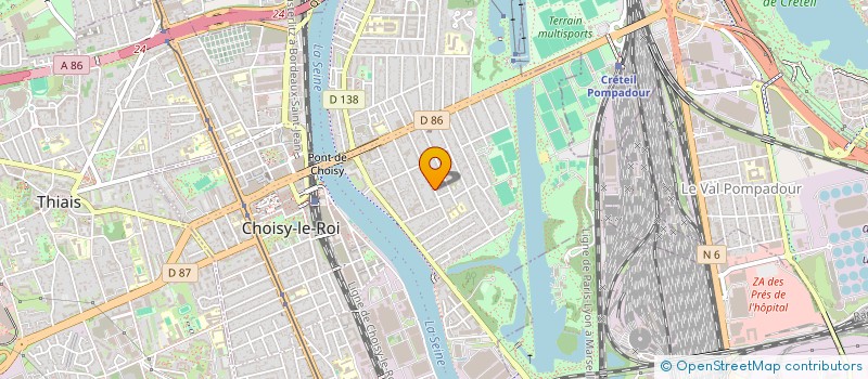 localisation de l'entreprise ASSOCIATION LE CHAT QUI FUME à CHOISY-LE-ROI