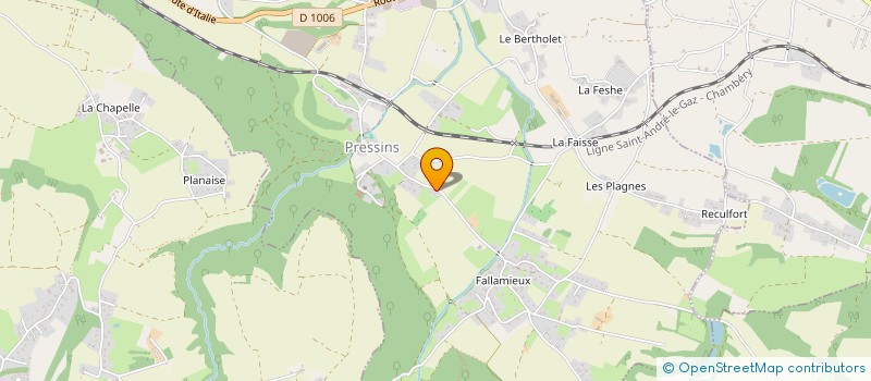 localisation de l'entreprise ASSOCIATION LE CHEMIN DE SAMATHA  PRESSINS