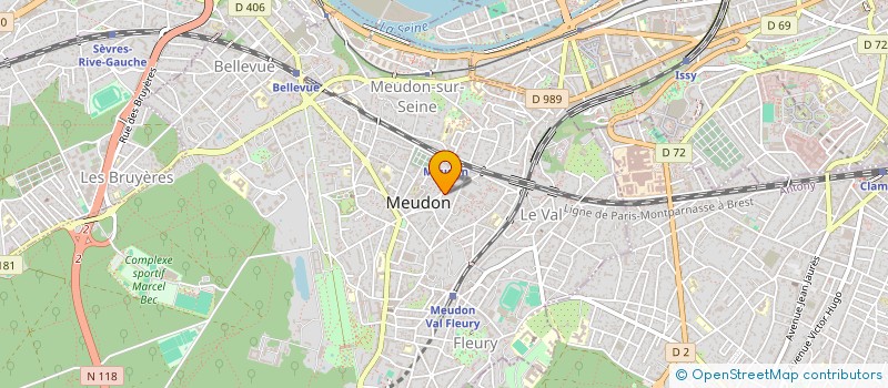 localisation de l'entreprise ASSOCIATION LE CHEMIN DES ENFANTS à MEUDON