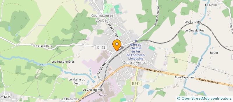 localisation de l'entreprise ASSOCIATION LE CHEMIN DU HERISSON à TERRES-DE-HAUTE-CHARENTE