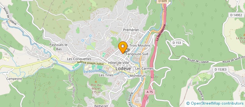 localisation de l'entreprise ASSOCIATION LE CLAIRON  LODEVE