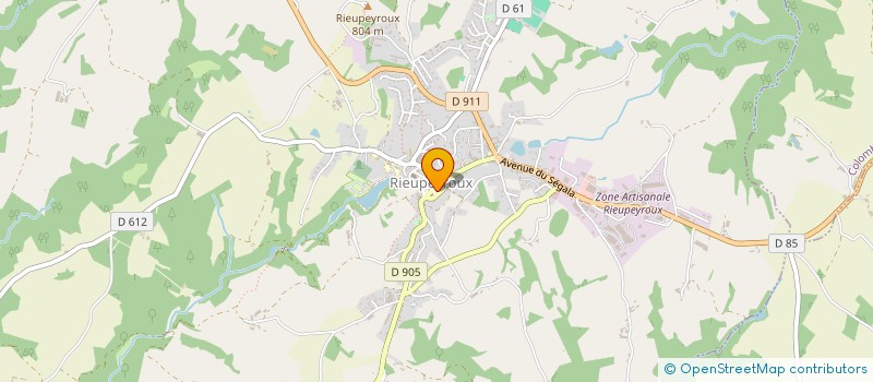 localisation de l'entreprise ASSOCIATION LE CLAPAS  RIEUPEYROUX