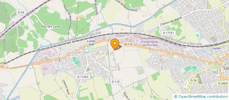 localisation de l'entreprise ASSOCIATION LE CLUB à LUNEL-VIEL