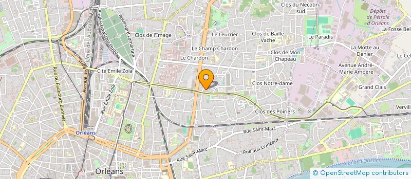 localisation de l'entreprise ASSOCIATION LE COEUR SUR LA PATTE POUR LES ANIMAUX à ORLEANS