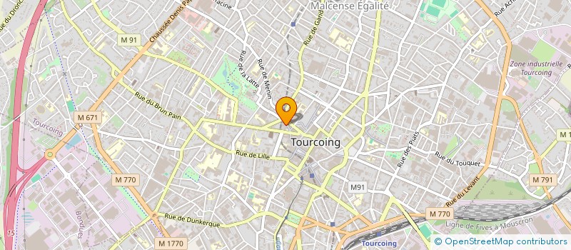 localisation de l'entreprise ASSOCIATION LE COLIBRI  TOURCOING