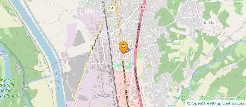 localisation de l'entreprise ASSOCIATION LE COMBAT DE DORIAN  SALAISE-SUR-SANNE