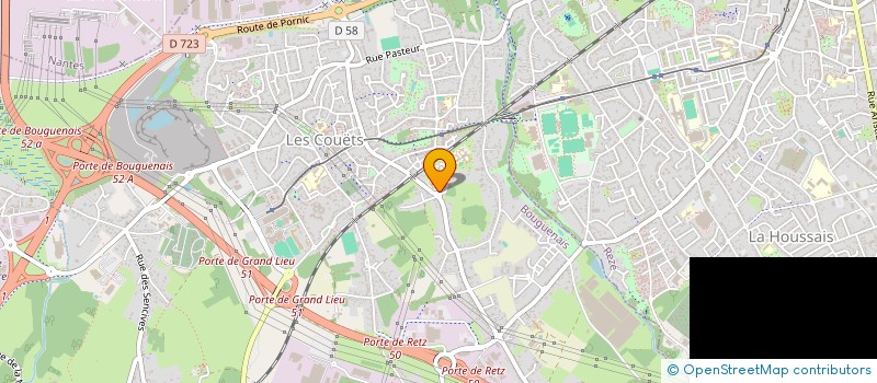 localisation de l'entreprise ASSOCIATION LE CRENEAU à BOUGUENAIS