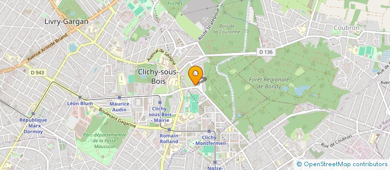 localisation de l'entreprise ASSOCIATION LE DAUPHIN à CLICHY-SOUS-BOIS