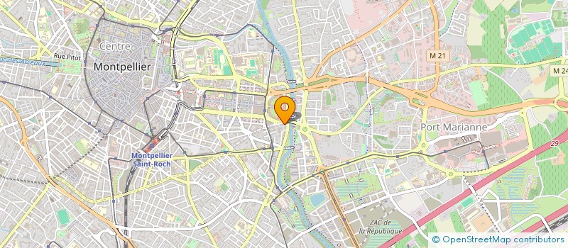 localisation de l'entreprise ASSOCIATION LE DEFI à MONTPELLIER