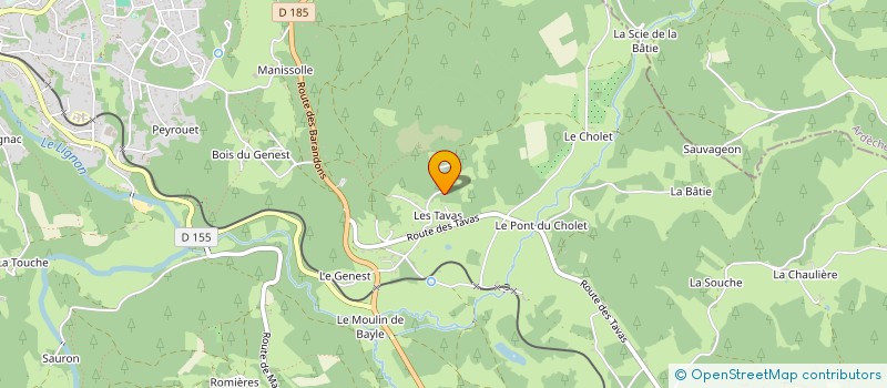 localisation de l'entreprise ASSOCIATION LE DOMAINE DU COTEAU FLEURI à LE CHAMBON-SUR-LIGNON