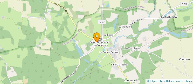 localisation de l'entreprise ASSOCIATION LE FIL  AVRILLE-LES-PONCEAUX