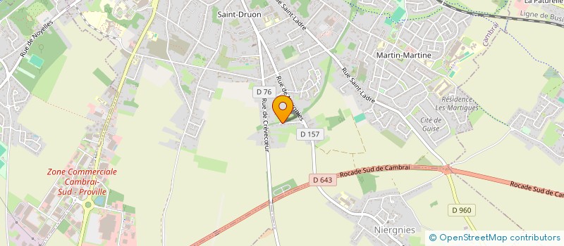 localisation de l'entreprise ASSOCIATION LE FIL D'ARGENT  CAMBRAI