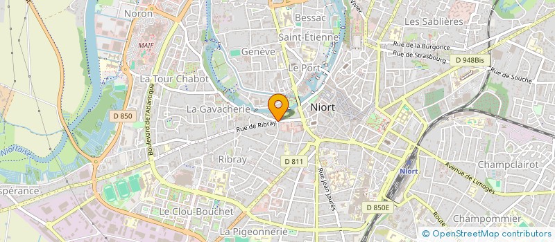 localisation de l'entreprise ASSOCIATION LE GANG & CO à NIORT