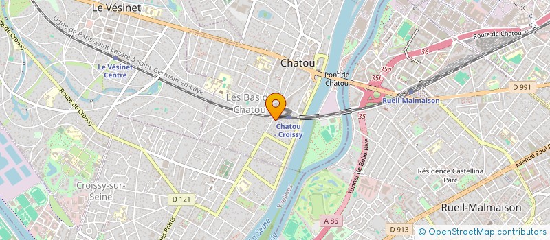 localisation de l'entreprise ASSOCIATION LE GRAIN DE BLE  CHATOU