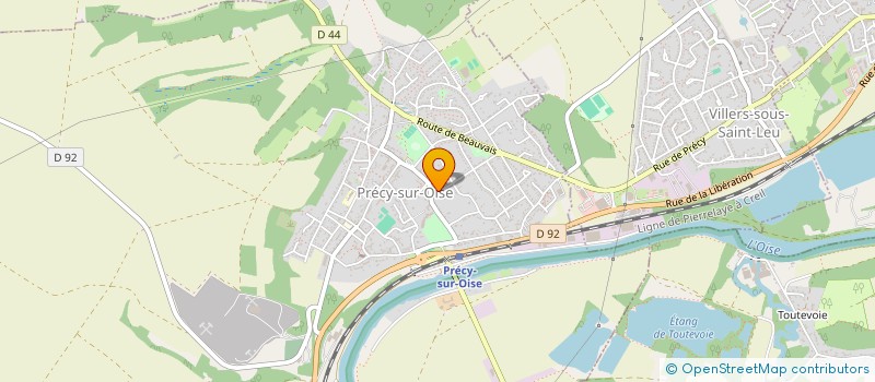 localisation de l'entreprise ASSOCIATION LE GRAIN DE SENEVE  PRECY-SUR-OISE