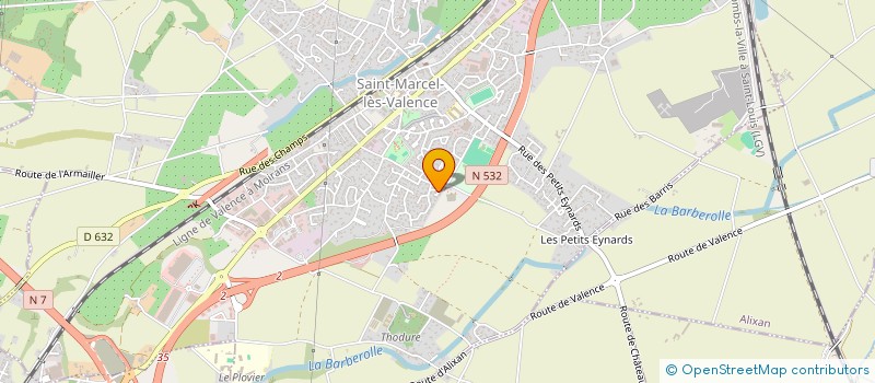 localisation de l'entreprise ASSOCIATION LE GUIVARO à SAINT-MARCEL-LES-VALENCE