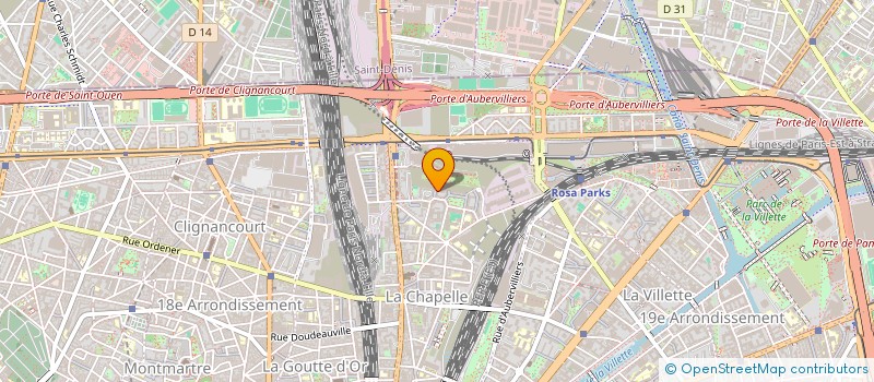 localisation de l'entreprise ASSOCIATION LE HAMAC  PARIS