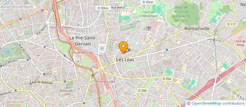 localisation de l'entreprise ASSOCIATION LE HORS LANGUE à LES LILAS